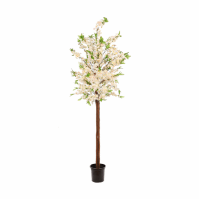 ARBOL DE ALMENDRO ARTIFICIAL BLANCO 180CM